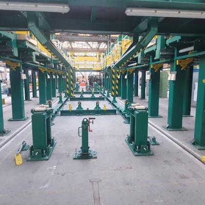 Vorrichtung zur Herstellung von Eisenbahnwaggons