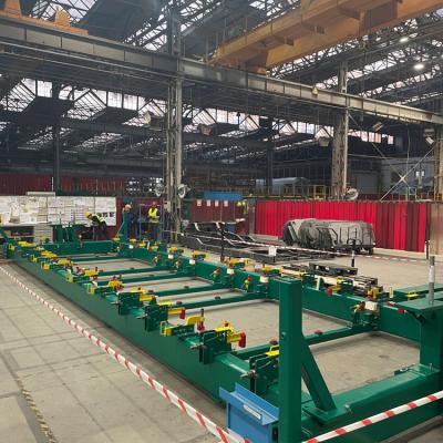 Vorrichtungen zur Herstellung von Eisenbahnwaggons