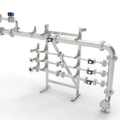 Rohrleitung für Prüffeld